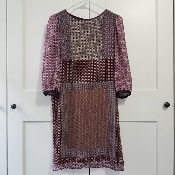 Max studio bubble sleeve georgette shift d… - Picture 5 of 10